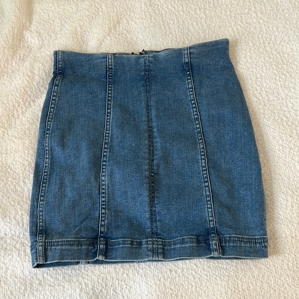 Free People Denim Skirt